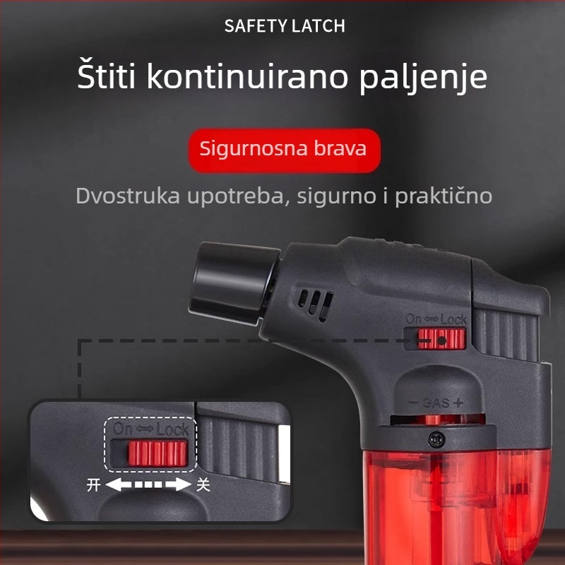 Vjetroizdrživ upaljač za moksibustiju, upaljač za štapiće moxa, upaljač za cigare, zavarivački pištolj s direktnim protokom, dugačak izlazni mlaznik raspršivača
