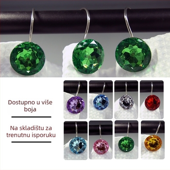 Kreativne akrilne kukice za tuš zavjesu, višebojne, S-oblik