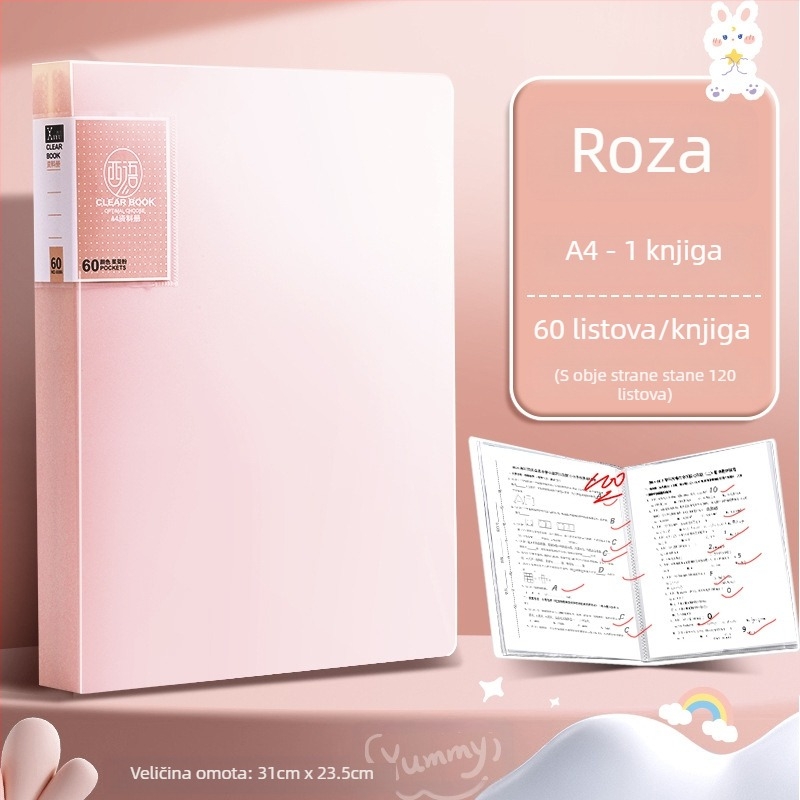 Španjolski A4 dosje za dokumente i ispite, plastični, 30–100 stranica, stezaljka 310, modeli 8900/8930/8940/8960/8980