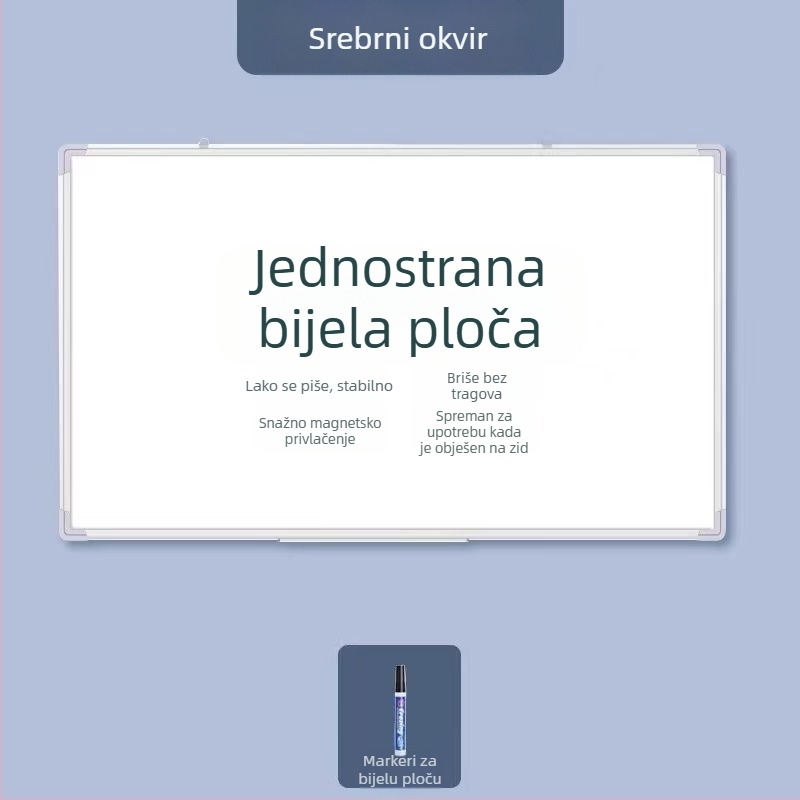 Viseća dvostruka magnetska ploča za pisanje – kućna nastava