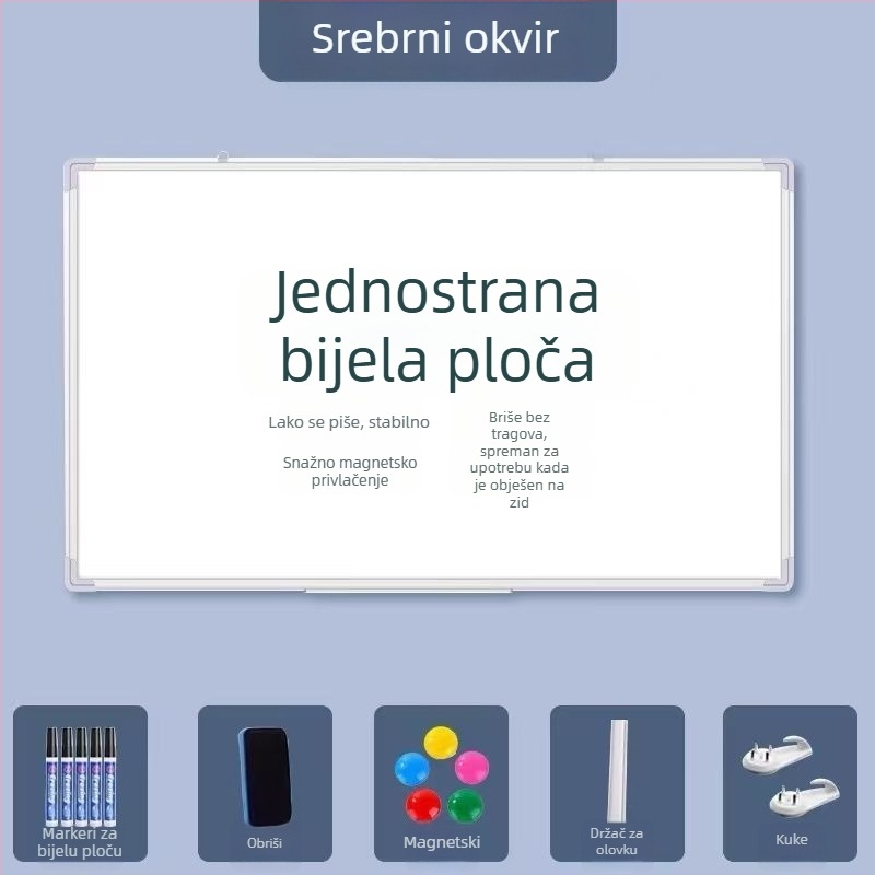 Viseća dvostruka magnetska ploča za pisanje – kućna nastava