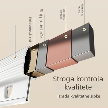 2025 nova zakrivljena tračnica magnetska, dvostrano sklopiva zavjesa za tuš i kupaonicu