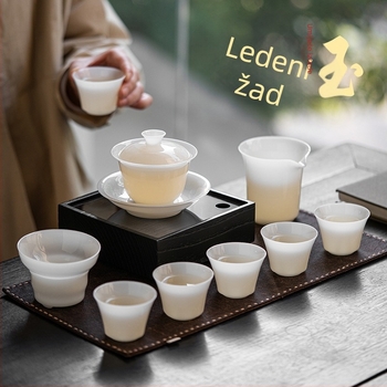 Visokokvalitetan Kung Fu set za čaj od bijelog porculana, za dom i ured – poslovni dar