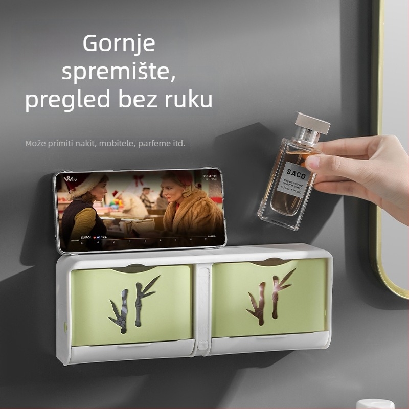 Prijenosna velika kutija za sapun za pranje rublja, vodootporna, bez bušenja, debeli dizajn, za kreativno skladištenje