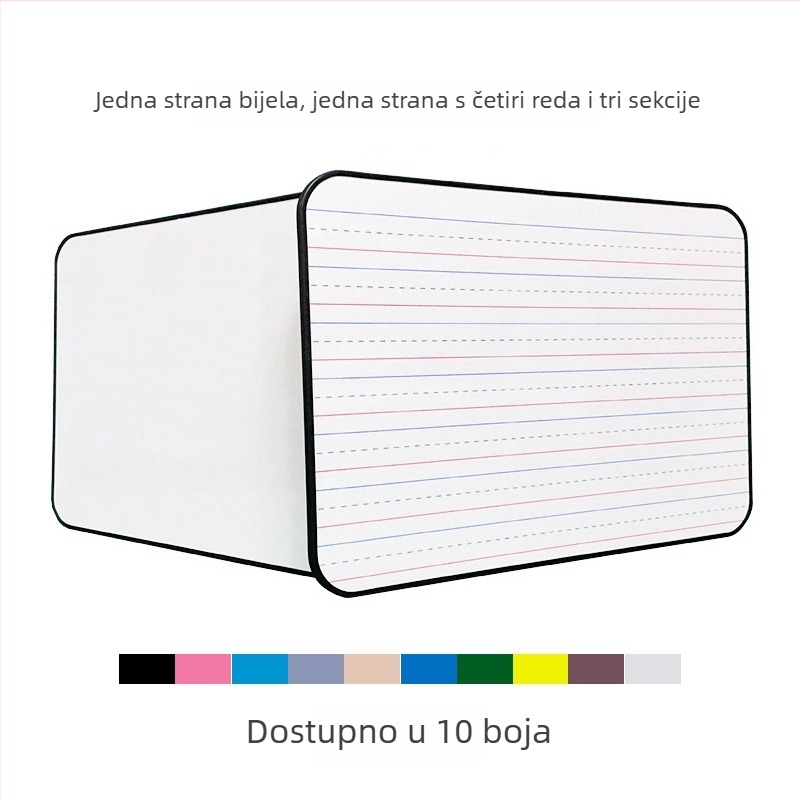 A4 dvostrana bijela ploča za djecu, kućna uporaba, melamin ploča, PVC okvir