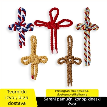 Šareni Wanzi čvor od pamuka – kućna dekoracija, ručno izrađeno