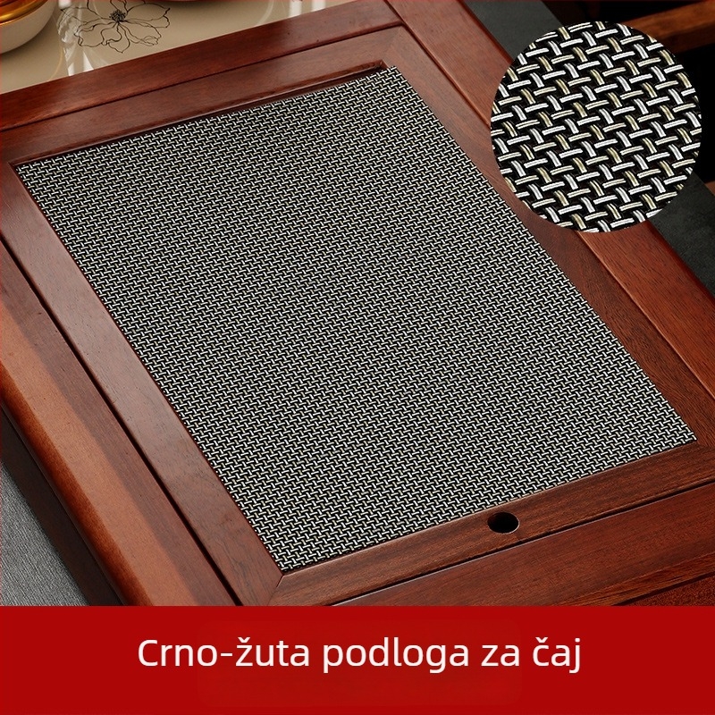 Kung Fu čajni set dodatci: filtar za čajne taloge, vodootporna podloga za čaj, bambusova podloga, čajni stol i tanjur, mreža za čajne taloge