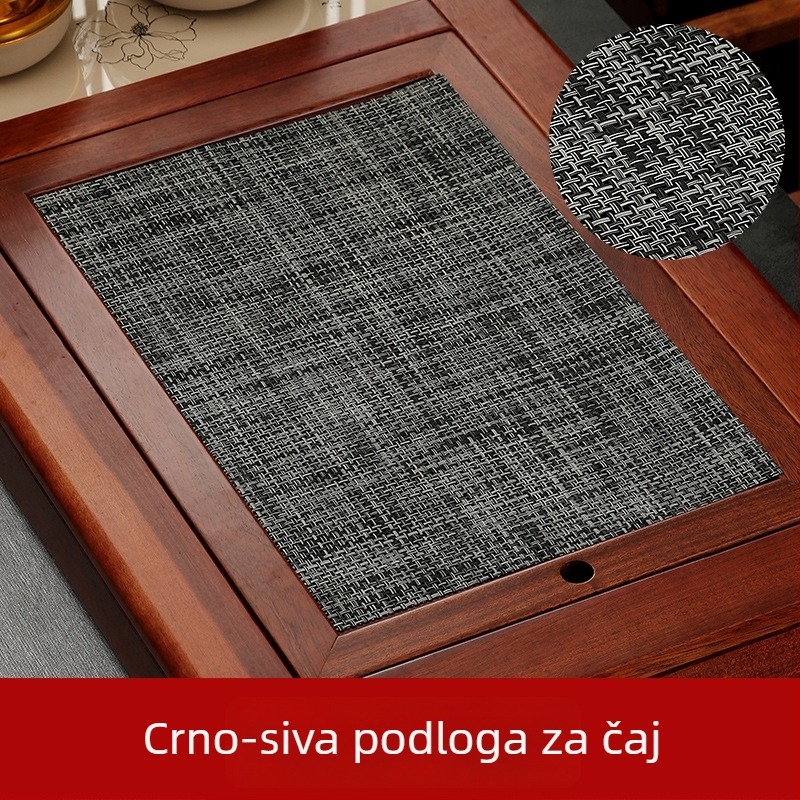 Kung Fu čajni set dodatci: filtar za čajne taloge, vodootporna podloga za čaj, bambusova podloga, čajni stol i tanjur, mreža za čajne taloge
