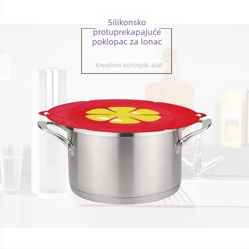 Silikonski vakuumski poklopac za posude i šalice, otporan na visoke temperature, jednostavan za čišćenje
