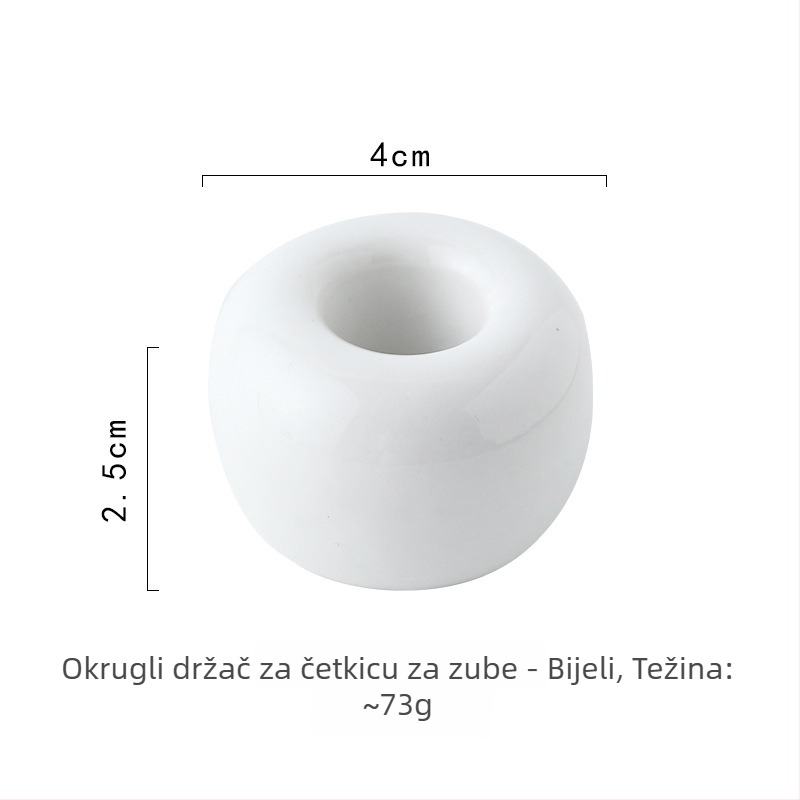 Šareni keramički držač četkice za zube za par - moderan, minimalistički dizajn