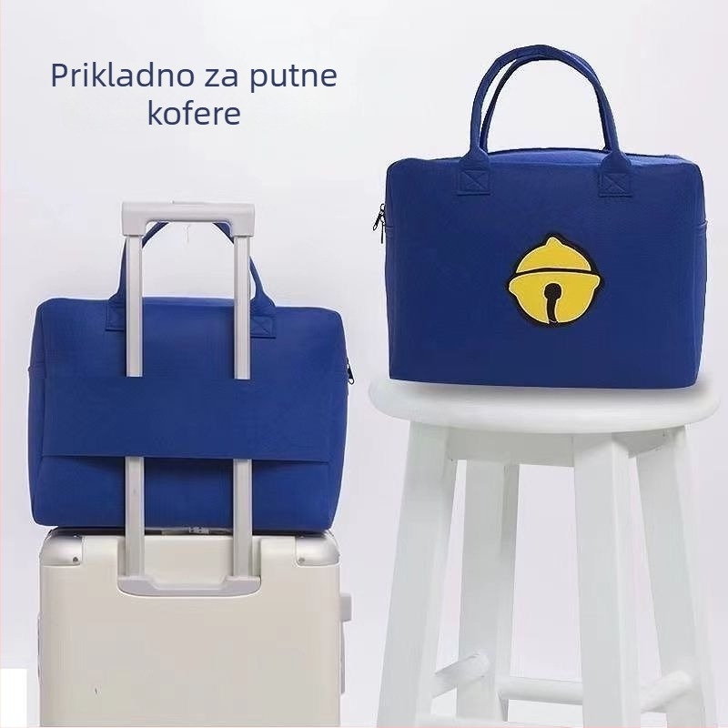 Dječja putna torba od filca sa motivom životinja, velika kapaciteta, lagana za kratka putovanja