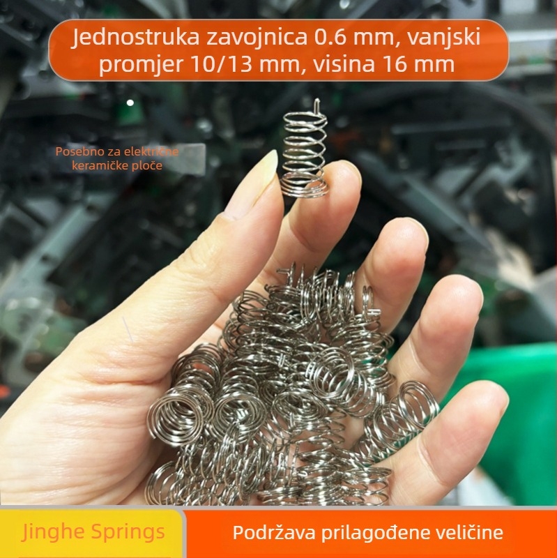Dodirna opruga za ploče za upravljanje malih kućanskih uređaja, namijenjena opruga senzora dodira za PCB tipke, jednostavno za zavarivanje