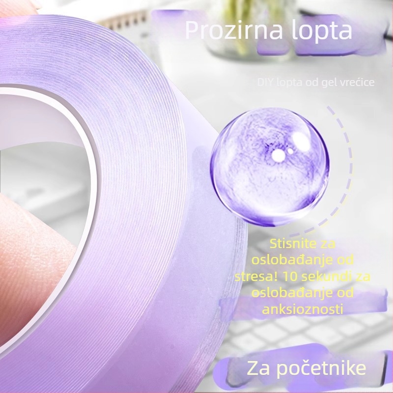 Boja Transparentna ljepljiva traka za opuštanje – kristalno prozirna traka otporna na visoke temperature