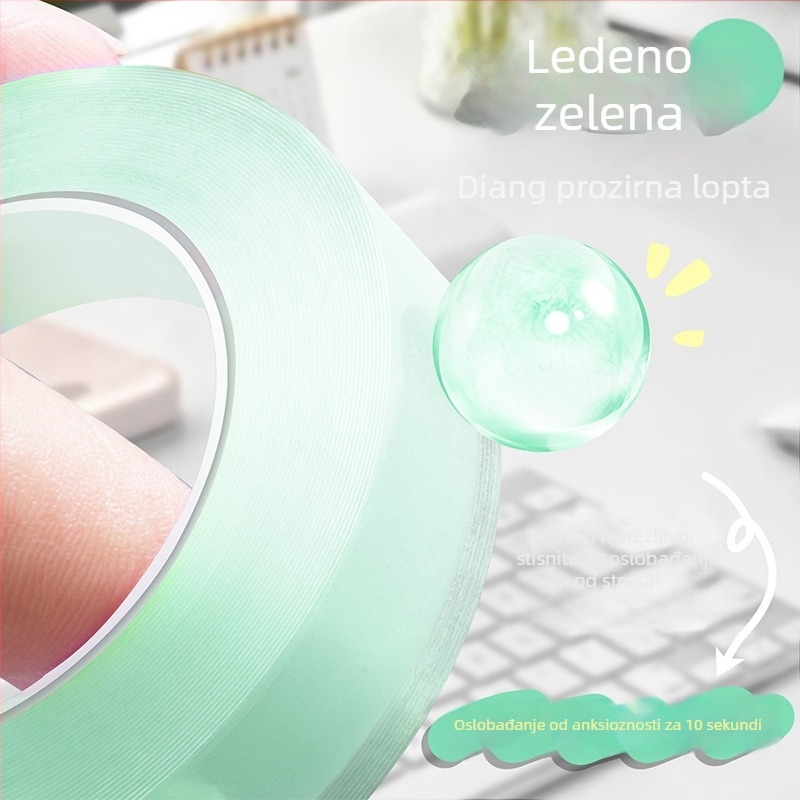 Boja Transparentna ljepljiva traka za opuštanje – kristalno prozirna traka otporna na visoke temperature