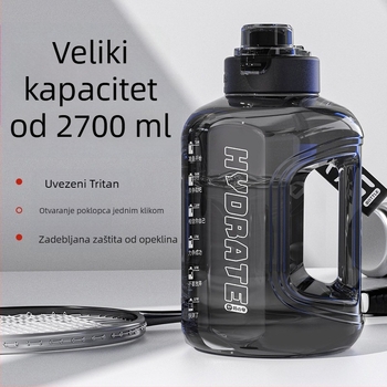 Bočica za vodu velikog kapaciteta, 2026 novi model, muška sportska boca, veliki kapacitet, otporna na visoke temperature, ljetna boca za vodu