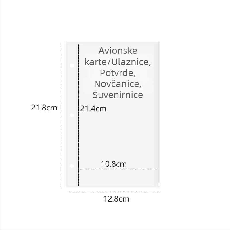 Album za pohranu ulaznica za koncerte, filmove i vlakove te fotografije Polaroid – putne uspomene