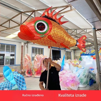 Ručno izrađeni festivalni lampioni u Zigong stilu: veliki prilagodljivi lampioni za turističke atrakcije i noćne tržnice