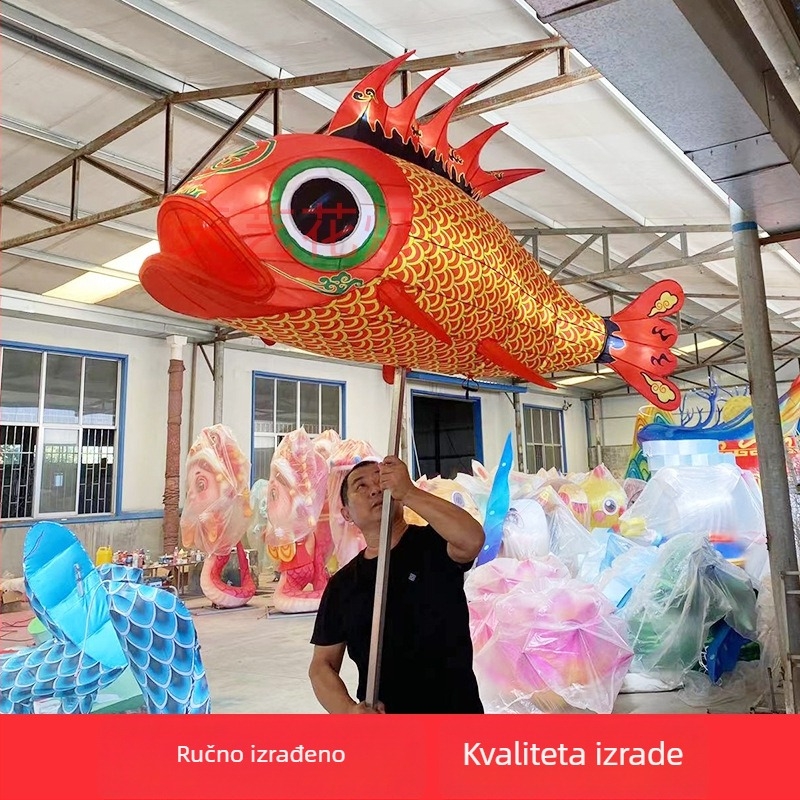 Ručno izrađeni festivalni lampioni u Zigong stilu: veliki prilagodljivi lampioni za turističke atrakcije i noćne tržnice