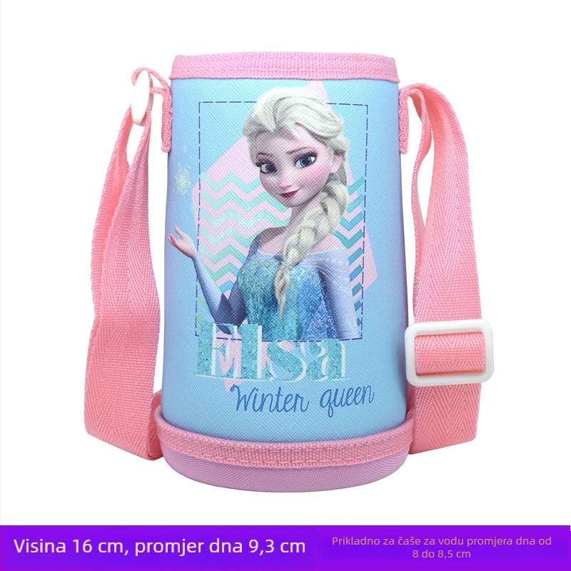 Dječji karikaturalni izolacijski omotač za čašu s zaštitnim kućištem za vodu, crossbody torba, remen za bocu i užad za nošenje, dostupno u više stilova.