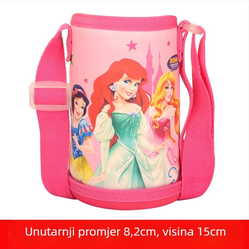 Dječji karikaturalni izolacijski omotač za čašu s zaštitnim kućištem za vodu, crossbody torba, remen za bocu i užad za nošenje, dostupno u više stilova.