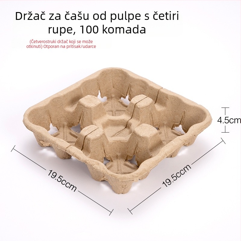 Motiv truba cvijeće: set torbi za čaše za jednokratne i dvostruke čaše; plastični i pulpski držač za čaše; netkana tote torba za čaše; kožna torba za čaše
