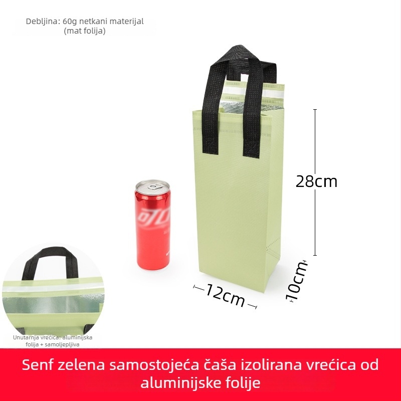 Motiv truba cvijeće: set torbi za čaše za jednokratne i dvostruke čaše; plastični i pulpski držač za čaše; netkana tote torba za čaše; kožna torba za čaše