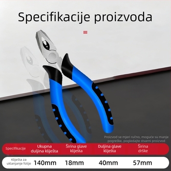 Pribor za pročistač vode: kliješta za uklanjanje filma, višenamjenski kliješti za skidanje izolacije i rezanje cijevi, neklizajući remenski ključ