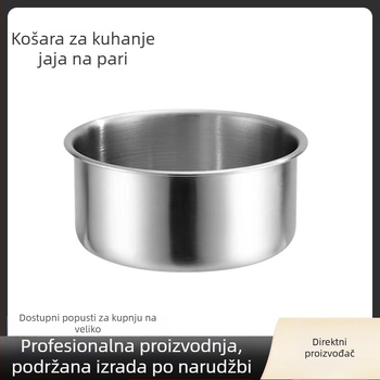 Unutarnja posuda od nehrđajućeg čelika za parni kuhalo jaja — zdjela za jaja na pari i posuda za kuhanje na pari