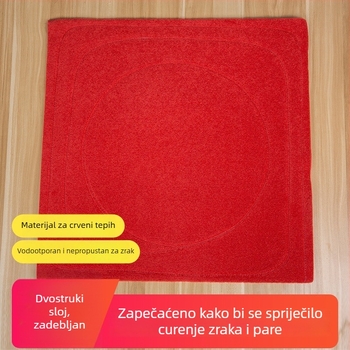 Crveni mat za paru s jednom otvorom, protiv curenja, kutni brtvilo i dvostruki sloj tkanine