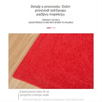 Crveni mat za paru s jednom otvorom, protiv curenja, kutni brtvilo i dvostruki sloj tkanine