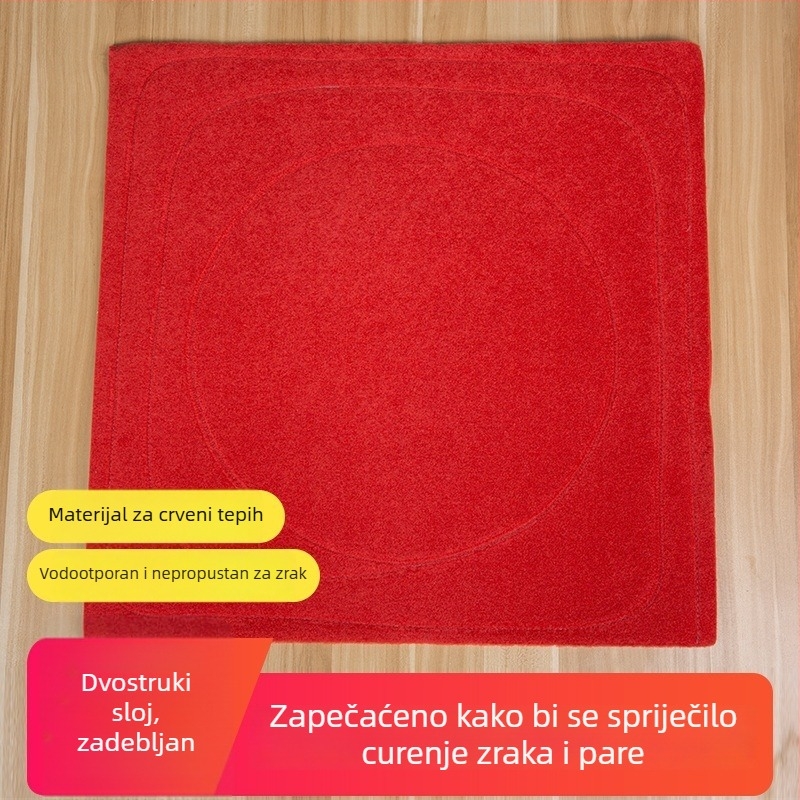 Crveni mat za paru s jednom otvorom, protiv curenja, kutni brtvilo i dvostruki sloj tkanine