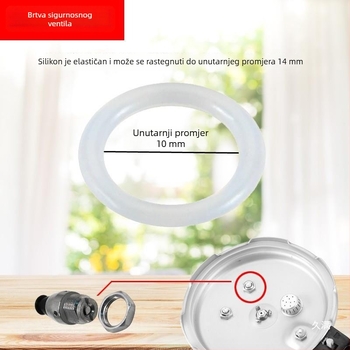 Set brtvila ventila lonca pod pritiskom: O-prsteni, brtvilo za zaustavni ventil i dodaci s malom kožnom podlogom
