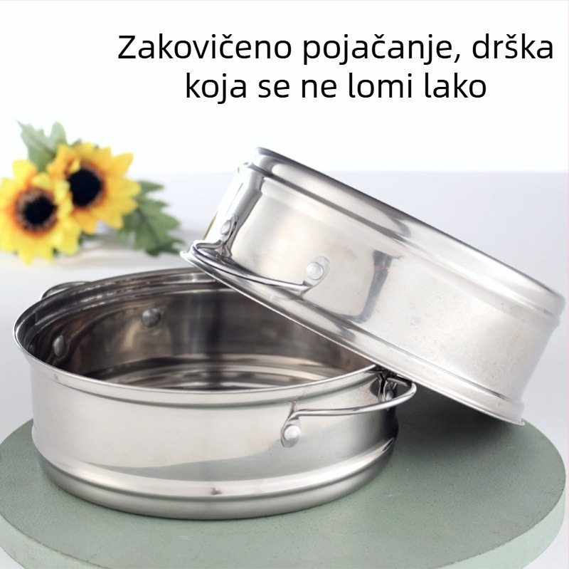 Nerđajući čelik parna košarica, parna rešetka i parna tava