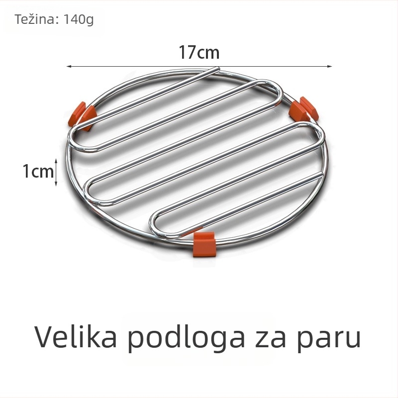 Stalak za parenje od nehrđajućeg čelika 304, dizajn Cloud, čvrsti stalak za parenje povrća i peciva, termička izolacijska podloga za stol i kuhinjska podložnica za lonac