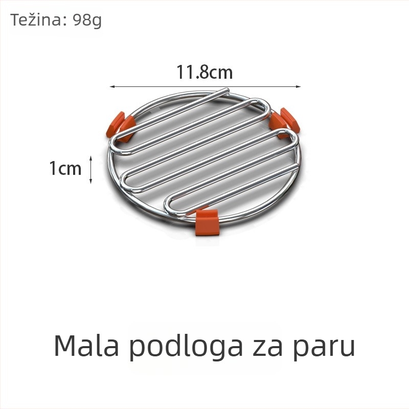 Stalak za parenje od nehrđajućeg čelika 304, dizajn Cloud, čvrsti stalak za parenje povrća i peciva, termička izolacijska podloga za stol i kuhinjska podložnica za lonac