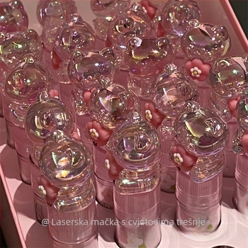 Laser gumica sa Sakura mačkom, Instagram stil, živopisne boje, velika, slatka dječja tema