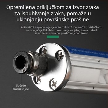 Industrijski kompaktni inteligentni visoko-frekvencijski eliminator statičkog elektriciteta s ioniziranim zračnim tokom za liniju za izradu i tiskanje plastičnih vrećica