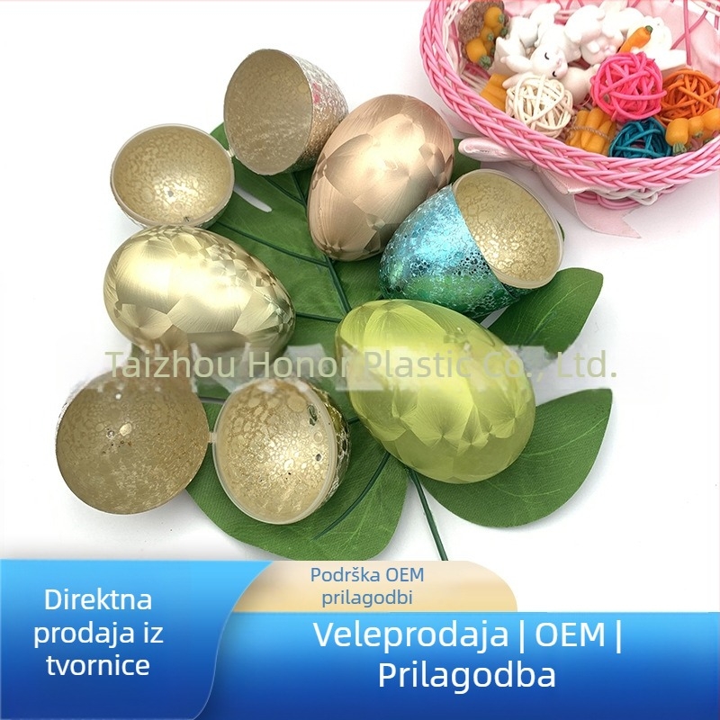 2026 nova plastična zlatna uskrsna jaja – dekorativna Gashapon jaja