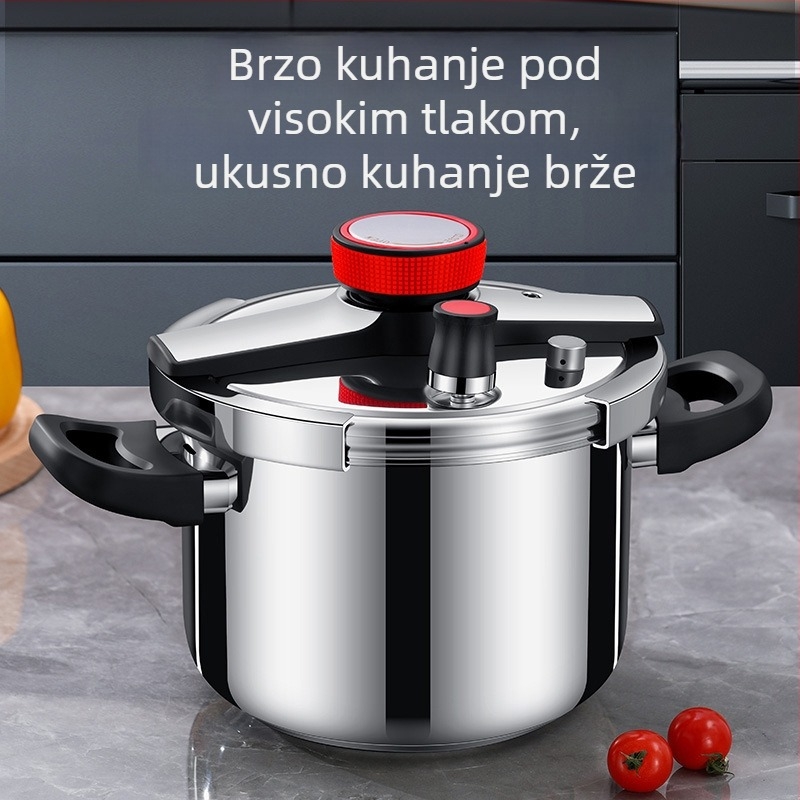 Universal Treasure Mehanički lonac pod tlakom, 304 nehrđajući čelik, otporan na eksplozije, pogodan za plinski i indukcijski štednjak, kućna uporaba