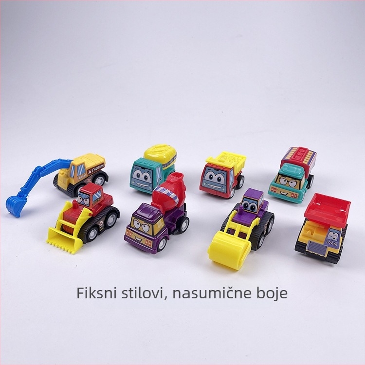 Uskrsno jaje s višebojnim dizajnom i iznenađenjem: automobil na povlačenje, kreativna igračka s ljuskom jajeta