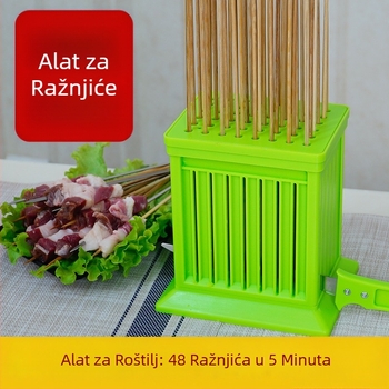 Alat za nabijanje na roštilj, novi model, pogodna za okrugle mesne kuglice i kobasice, drži ruke čiste