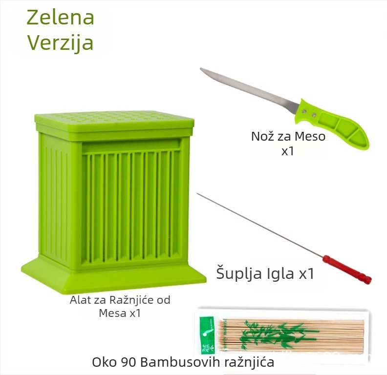Alat za nabijanje na roštilj, novi model, pogodna za okrugle mesne kuglice i kobasice, drži ruke čiste