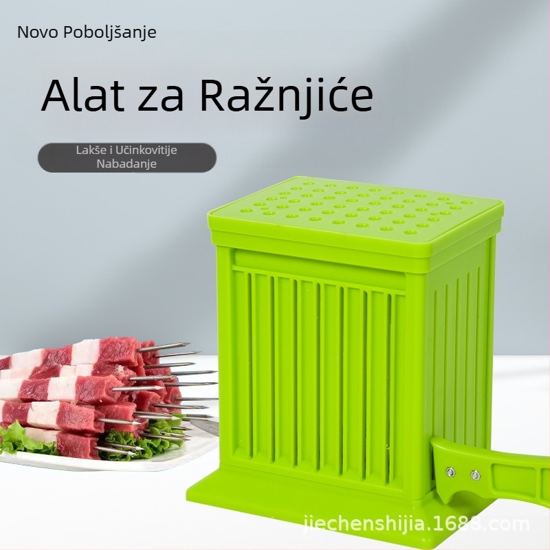 Alat za nabijanje na roštilj, novi model, pogodna za okrugle mesne kuglice i kobasice, drži ruke čiste