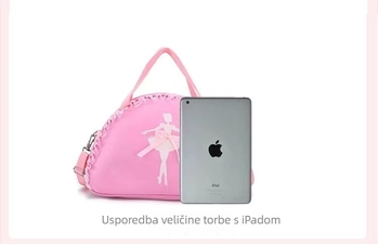 Ruksak za djevojčice s čipkom, velika kapaciteta, crossbody remen i ručna drška, za uzrast 8–18 godina