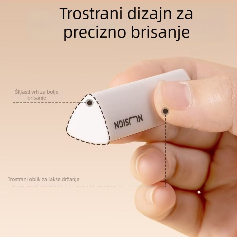 Deli NS151 trokutasta gumica s skupljanjem prašine za osnovnoškolce