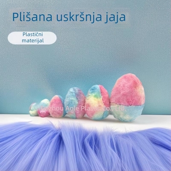 2024 plišano uskrsno jaje – plastično dekorativno otvorivo jaje kapsula