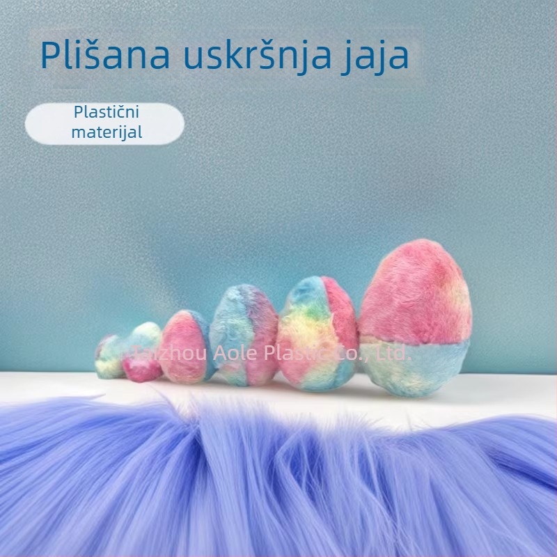 2024 plišano uskrsno jaje – plastično dekorativno otvorivo jaje kapsula