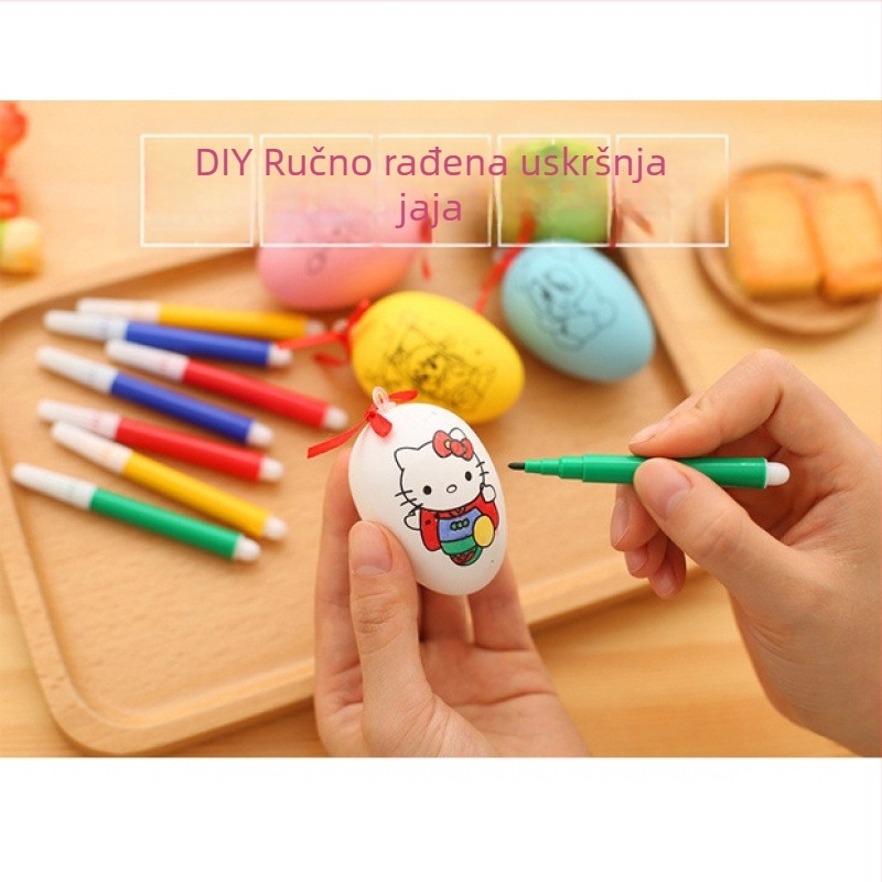 Dječji DIY uskrsna jaja, crtanje i bojanje, ručno izrađeni ukrasi za jaja, edukativni darovi za učenike