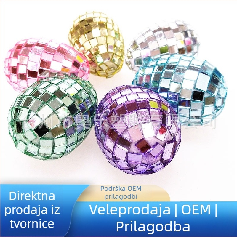 Uskrsno jaje od pjene i plastike s kristalima – veličine 4, 6 i 8 cm