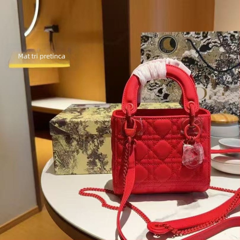 Matirana Diana torba za žene, tri pretinca, preko ramena i ručna, osam boja, prešiven kvadratni dizajn, svestrana torba za rame